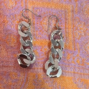 Silver Chain earrings